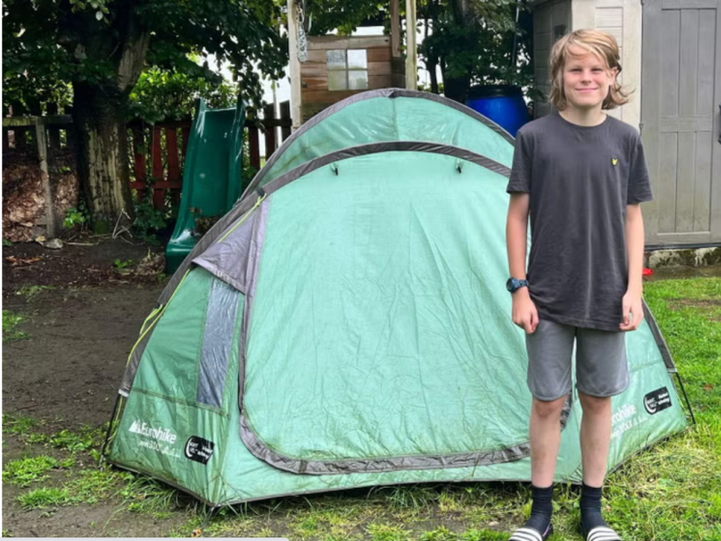 Leeds Schoolboy Spends a Year Camping in His Garden to Raise Over £1,000 for Emmaus Leeds